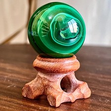 37G Natural malachite ball quartz crystal energy ball reiki healing