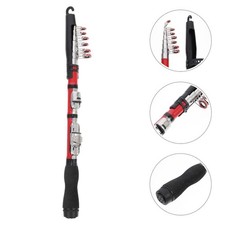 Ugly Stick Fishing Pole Red Telescopic Rod Mini Carbon Man Travel