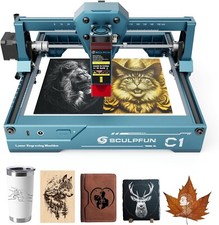 SCULPFUN C1 Mini Laser Engraver,Engraving Tool for Wood Metal DIY Crafts，UK