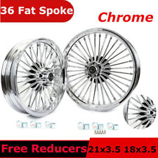 Fat Spoke Wheels Rims 21x3.5 18x3.5 For Harley Heritage Softail Classic FLSTC