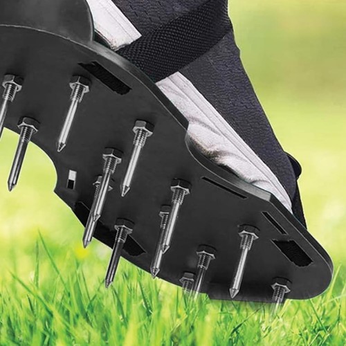 Lawn aerating spiked shoes - lawn,