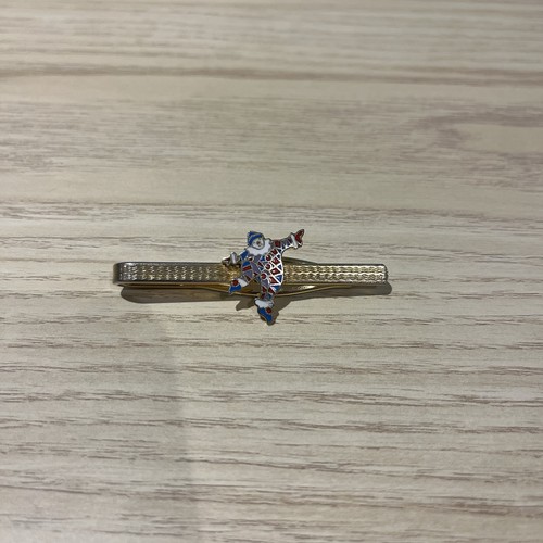 Vintage pierrot clown tie bar - vintage,