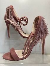 sergio Todzi high heel shoes UK 7 euro40 pink salmon tassels strap