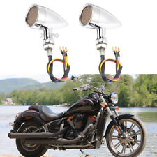Motorcycle Bullet LED Turn Signal Lights For Kawasaki Vulcan VN 500 750 900 1800