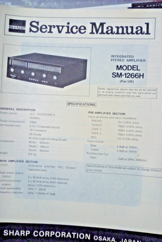Sharp 1266h stereo - sharp,