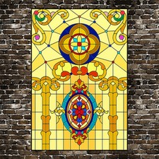 Privacy  Static Cling Frosted  Stained Window Film Flower Glass 3D Sticker Decor