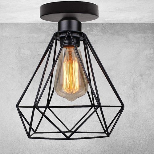 Vintage industrial cage shade - industrial,