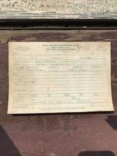 1959 GMC Trucks Dealer Single Item Field Merchandising Report Worksheet Pad Note