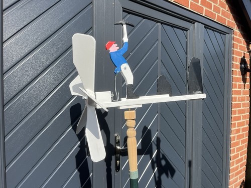 Wooden whirligig wind spinner - wind,