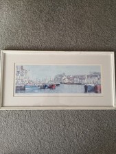 Robin Davidson 'Weymouth Harbour' Framed Signed Print