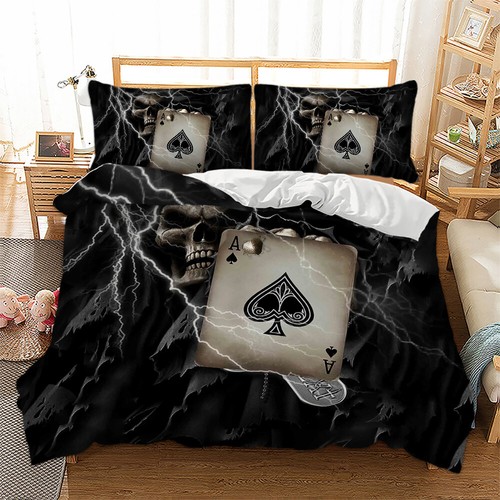 Gothic skull duvet cover - gothic,