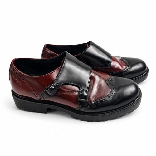 Vagabond leather double monk - leather,