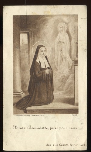 Antique holy card of - ,