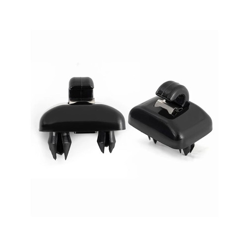 2pc black hook bracket - black,