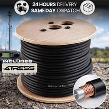 Black RG58 Coaxial Cable Drum