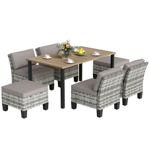 Outsunny pcs rattan - rattan, garden