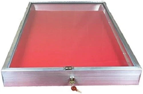 Aluminum display case - case, x