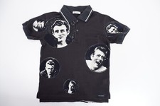 Dolce & Gabbana D&G Boys Collared Polo Top Age 6 Yrs Grey Print Short Sleeve