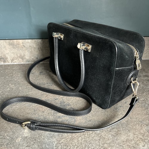 Zara black suede city - black,