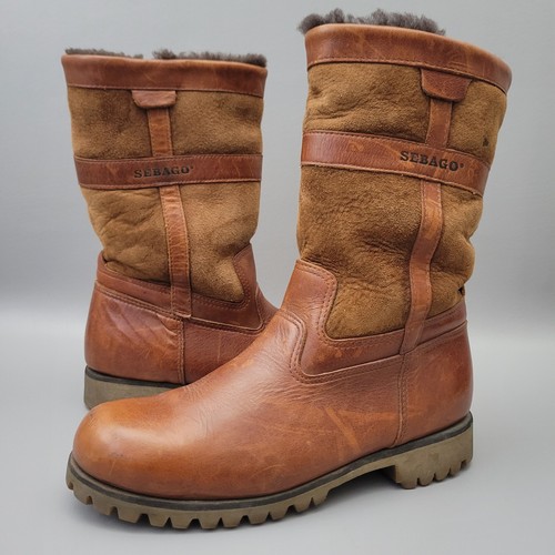 Sebago brown mens vibram - sebago,