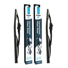 Premium Front Wiper Blades Easy Fit Pair for Mazda E2200 Van 1985-2003