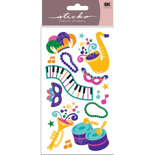 Crafts stickers puffy mardi - crafts,