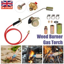 Blow Torch Gas Torch Gun Camping Flame Maker Weed Burner BBQ Tool 3 Nozzles Set