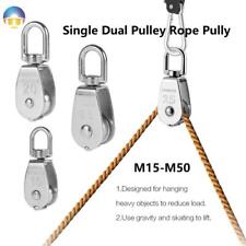 M15-M50 Stainless Steel Durable Single Dual Pulley Rope Pully Lifting Wheel