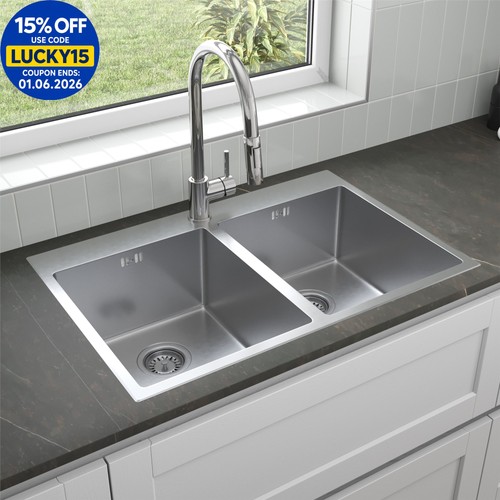 Double bowl kitchen sink - double,