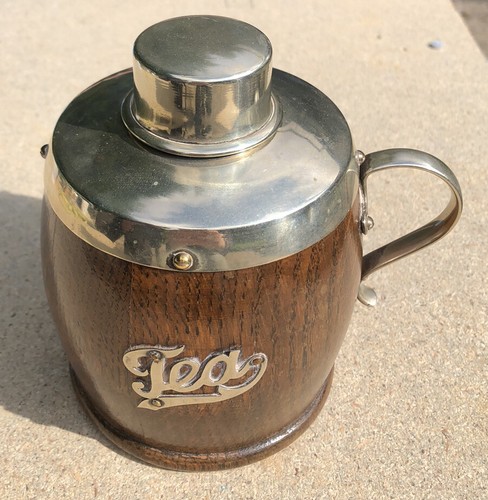 Vintage wooden tea caddy - , with