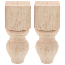  2 Pcs Furniture Wood Legs Replacement for Sofa Cabinet Feet Couch