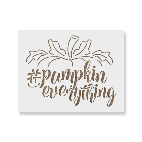 Pumpkin everything stencil - everything,