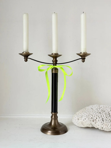 Vintage three arm candelabra - three,