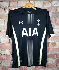 Tottenham Hotspur Spurs Black Under Armour 2014/2015 Away Shirt Jersey Size XL