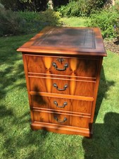 Lovely leather topped wooden