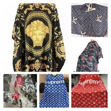 BARBER GOWN BLACK BARBER SHOP CUT/CUTTING HAIRDRESSING HAIRDRESSERS SALON CAPE 