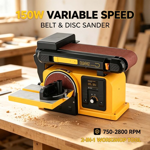 Electric belt disc sander - disc, 2in1