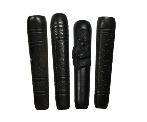Clay chillum pipe - 4", –