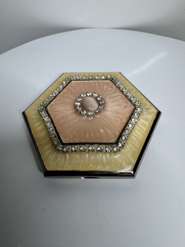 Vintage style hexagonal enamel - vintage,