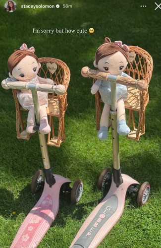 Wicker doll bike - wicker, seat