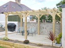 Heavy Duty Timber Garden Patio gazebos/Pergola kits FREE NATIONWIDE DELIVERY