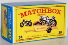Matchbox Lesley No 38 HONDA MOTORCYCLE & TRAILER Empty Repro E Box