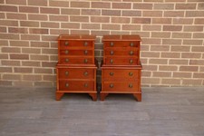 Pair of Chippendale Yew Bedside Chests