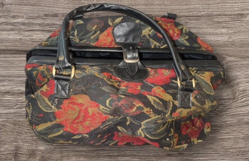 Vintage floral carpet - vintage,