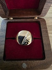Solid 9ct mens ring - mens,