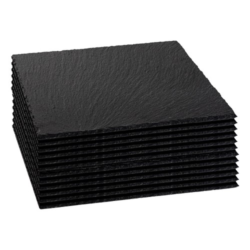 Square slate placemats - square, 33cm