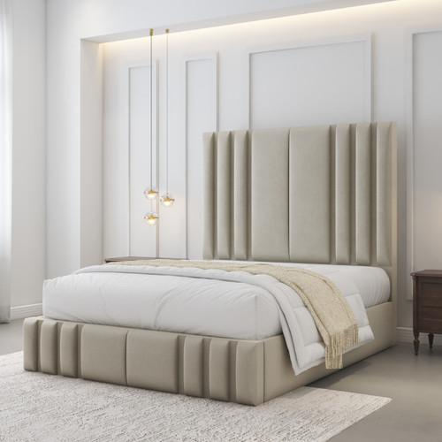 Luxury ottoman panel bed - luxury,