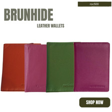 Unisex Leather Slim Wallet