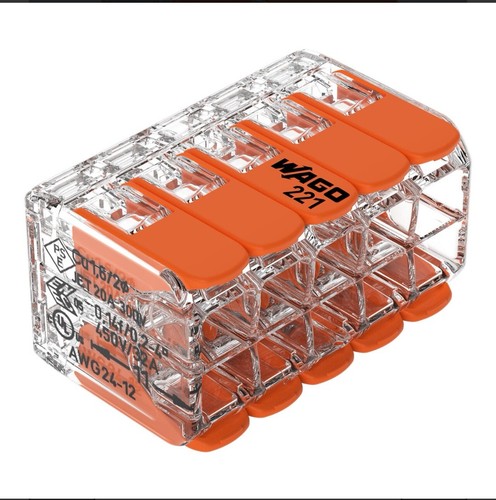 Wago 221 way connector - wago, 10-way