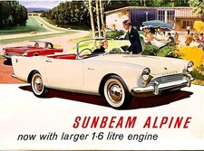 Sunbeam Alpine Series 2 Roadster & Hard Top brochure c1960 - #753/H